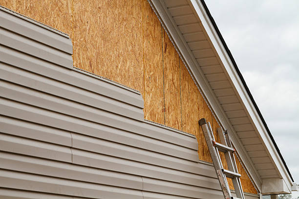 Professional Vinyl Siding technician working in Lemont, IL